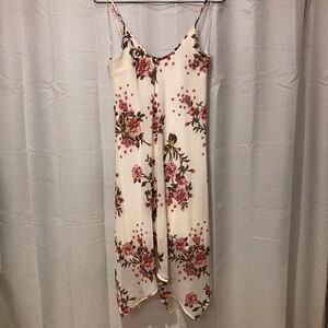 Wild Moss - Spaghetti Strap Floral Flowy Dress - Medium